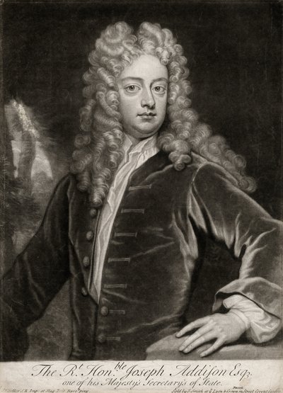 Right Honorable Joseph Addison, 1703-12 by Unknown